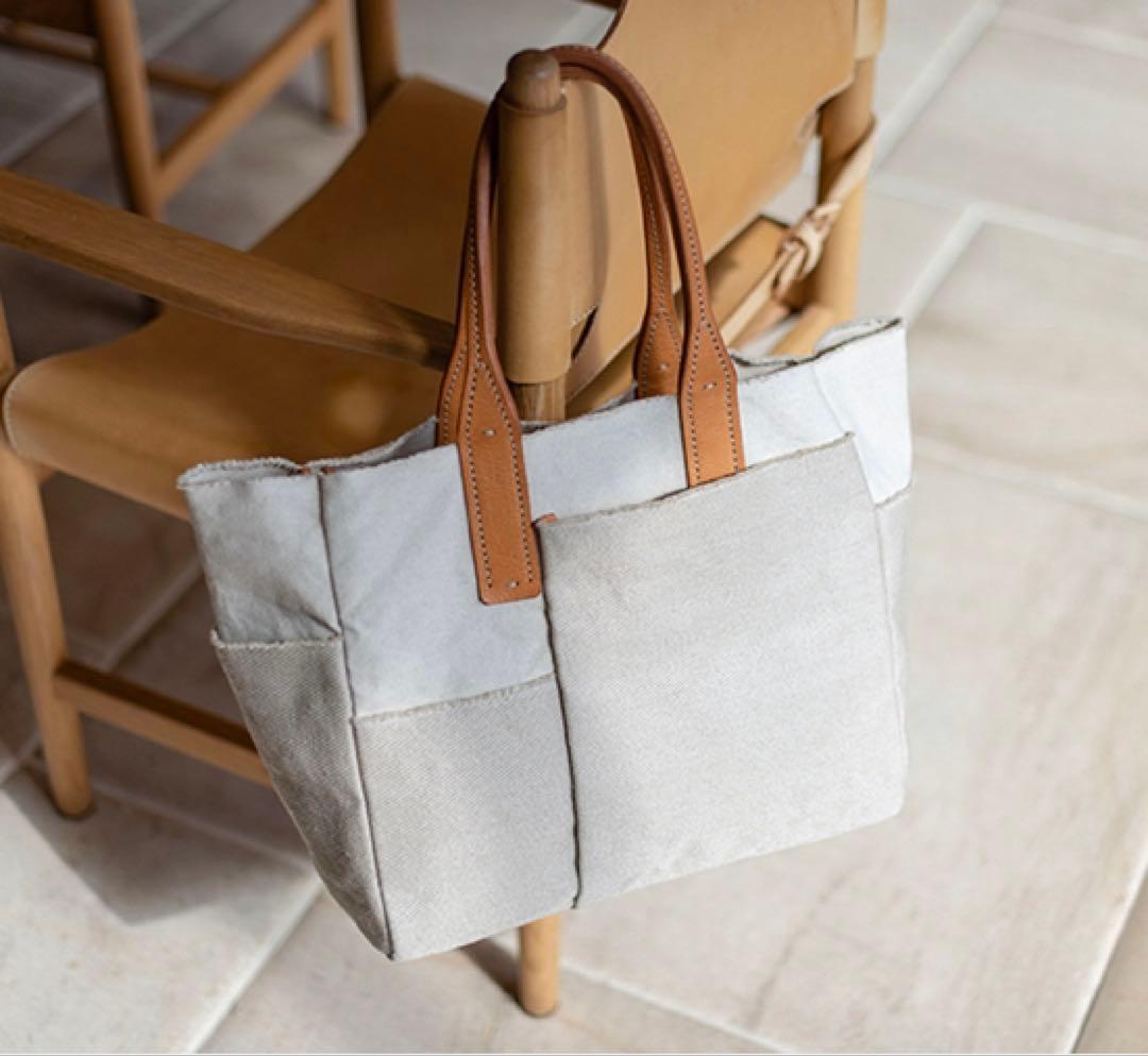 dan gentlen コウ　キャンバス レザートート