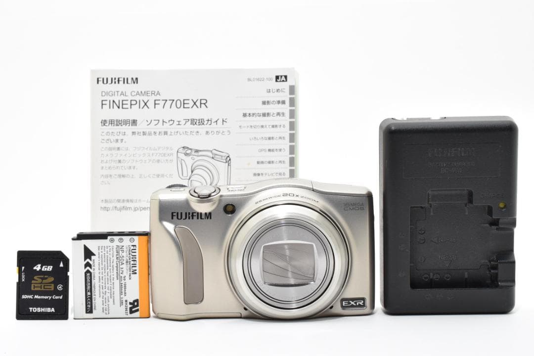 【美品】FUJIFILM FINEPIX F770EXR ゴールド　動作確認済