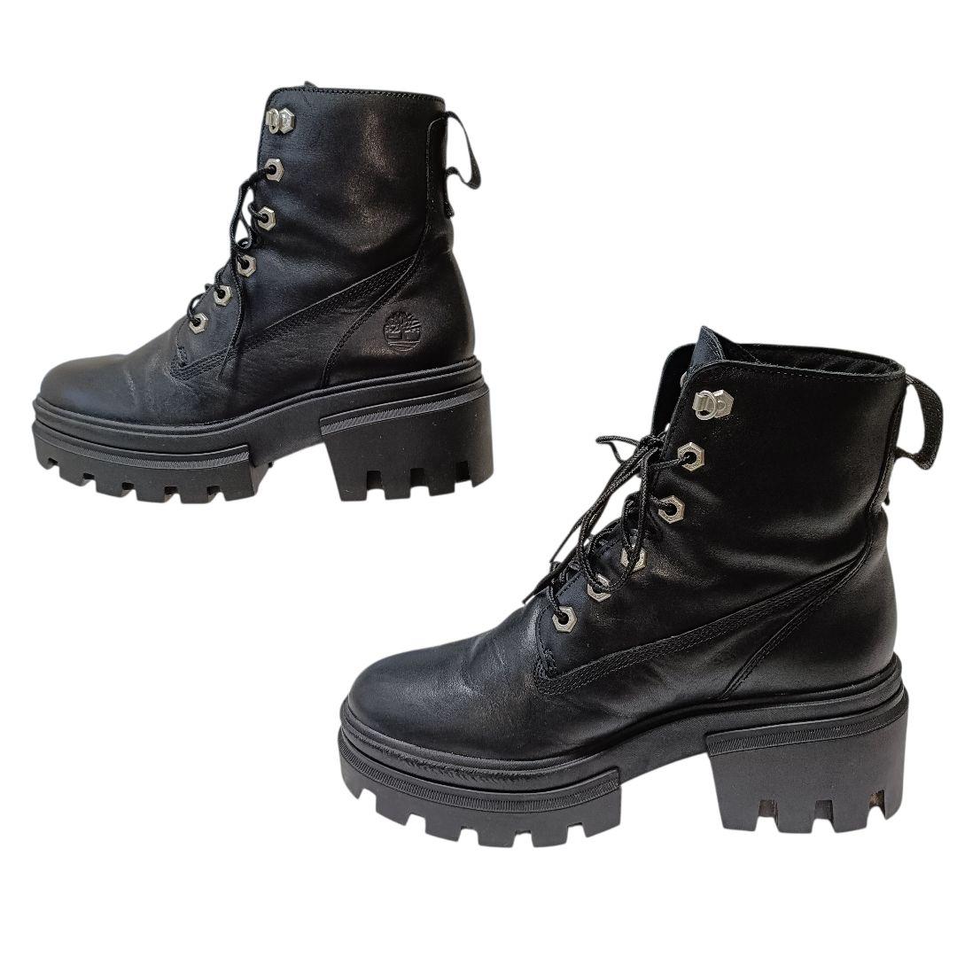 Timberland ティンバーランド エヴァーリー 厚底ブーツ 24.5 黒