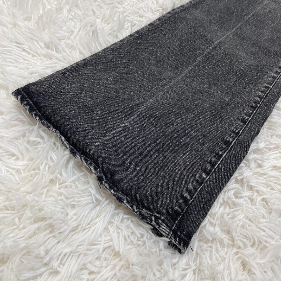 MVS BLACK FLARE(L) ロング　デニム　27インチ