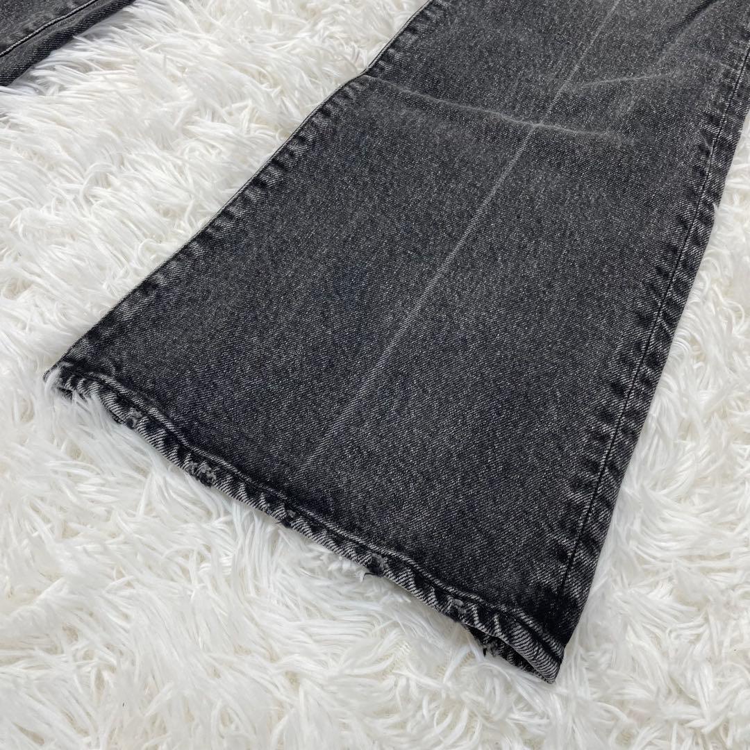 MVS BLACK FLARE(L) ロング　デニム　27インチ