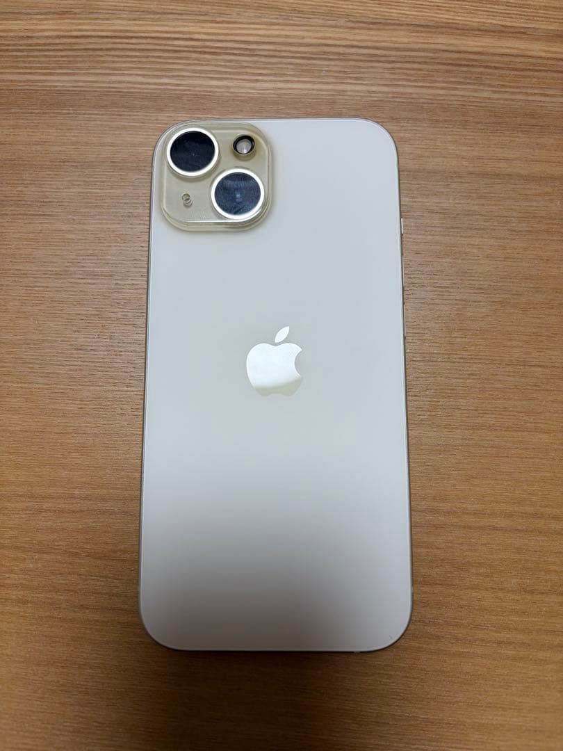 美品　Apple iPhone 15 128gb イエロー　AppleCare付