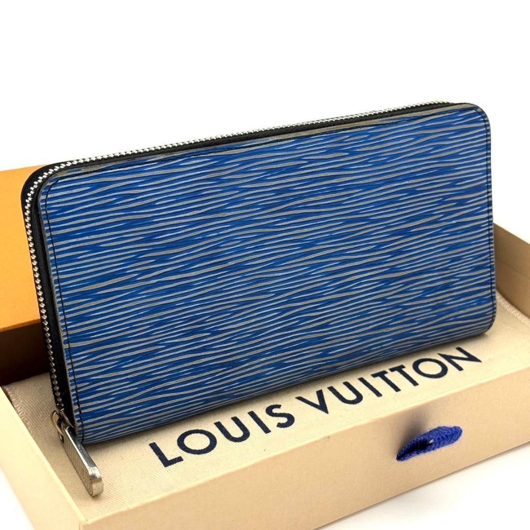 ルイヴィトン【最高級美品】エピ デニム ジッピーウォレット 長財布 ブルー
