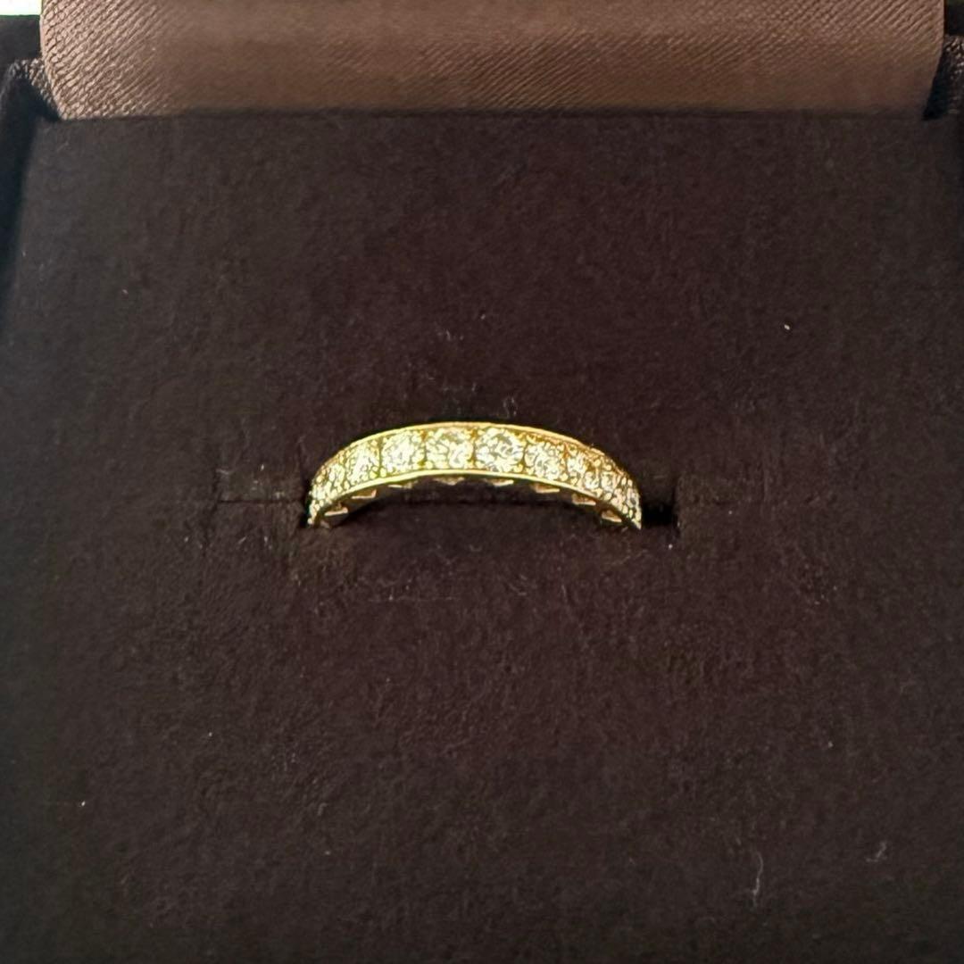 K18イエローゴールド ダイヤエタニティリング 1カラット