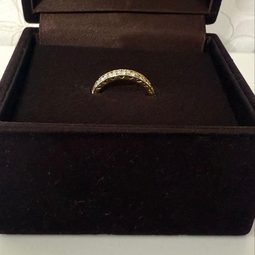 K18イエローゴールド ダイヤエタニティリング 1カラット