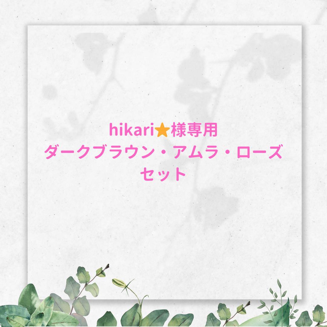 hikari★ ダークブラウン・アムラ・ローズセット
