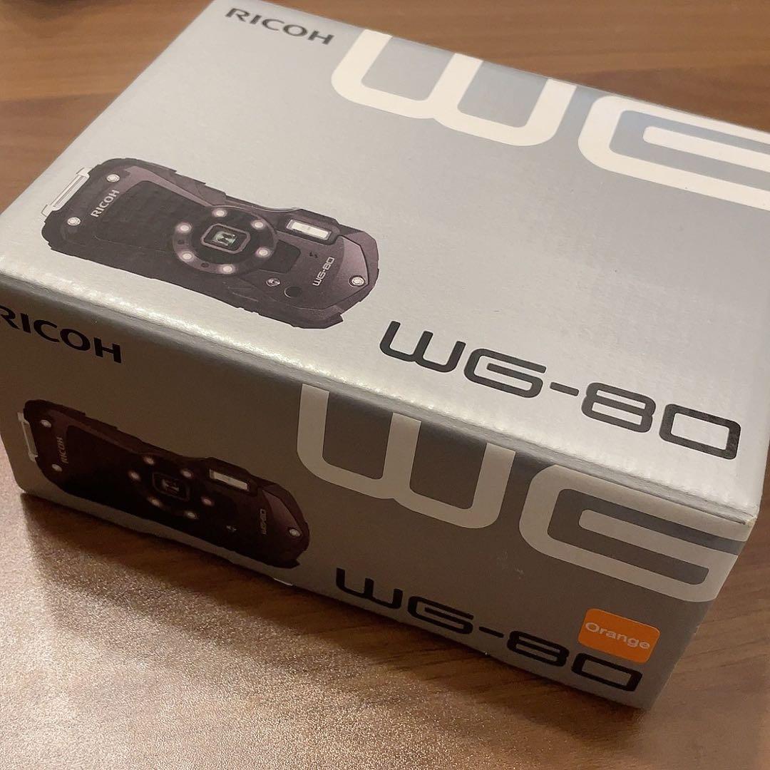 RICOH WG-80 コンパクトデジタルカメラ オレンジ