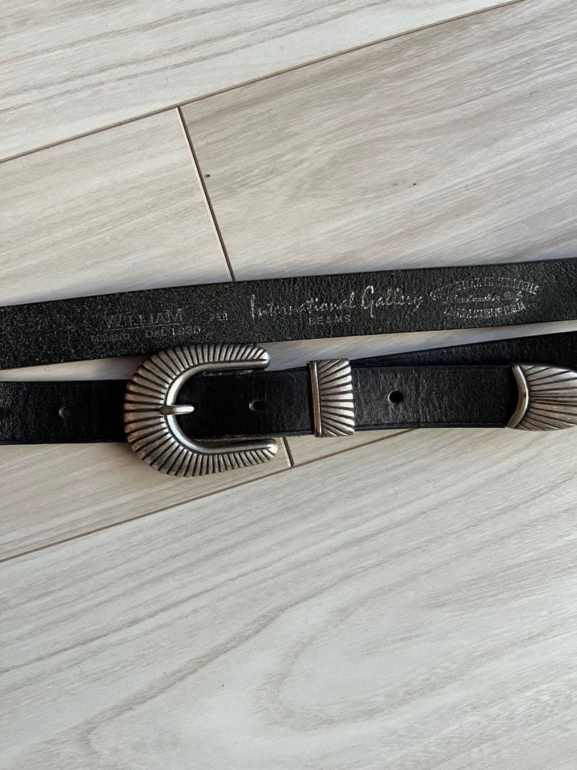 beams william コラボ　ウエスタンベルト メンズ