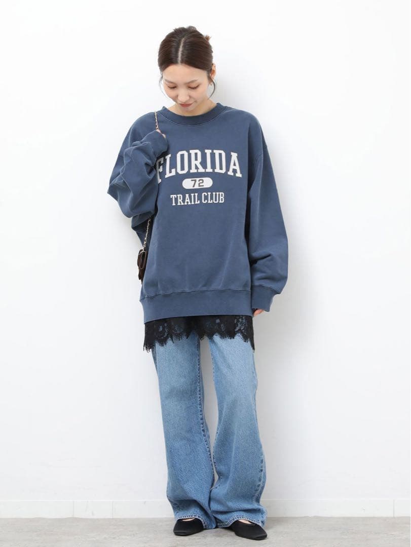 ［26SS新作］別注【LEVI’S】RIBCAGE WIDE LEG：デニム