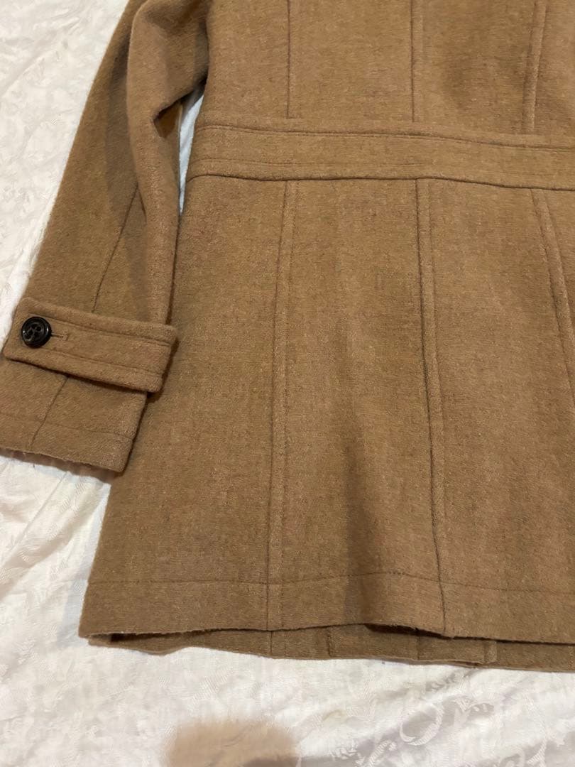 着用回数少なめ バーバリー ブルーレーベル ダッフルコート 38 ブラウン