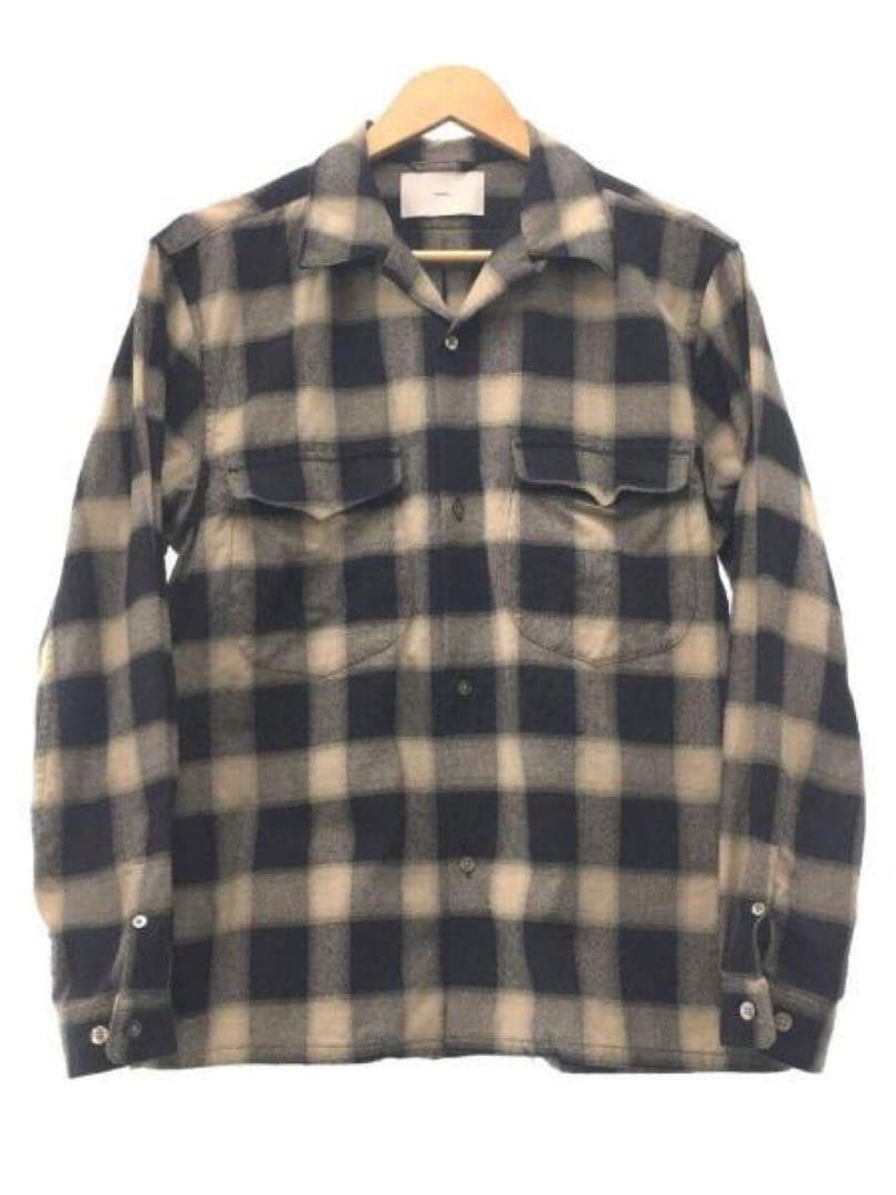 シュガーヒル　 22AW/OMBRE OPEN-COLLAR SHIRT