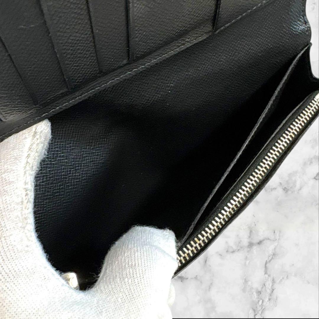 極美品✨ ルイヴィトン エピ ポルトフォイユ ブラザ 長財布 折り財布 ブラック