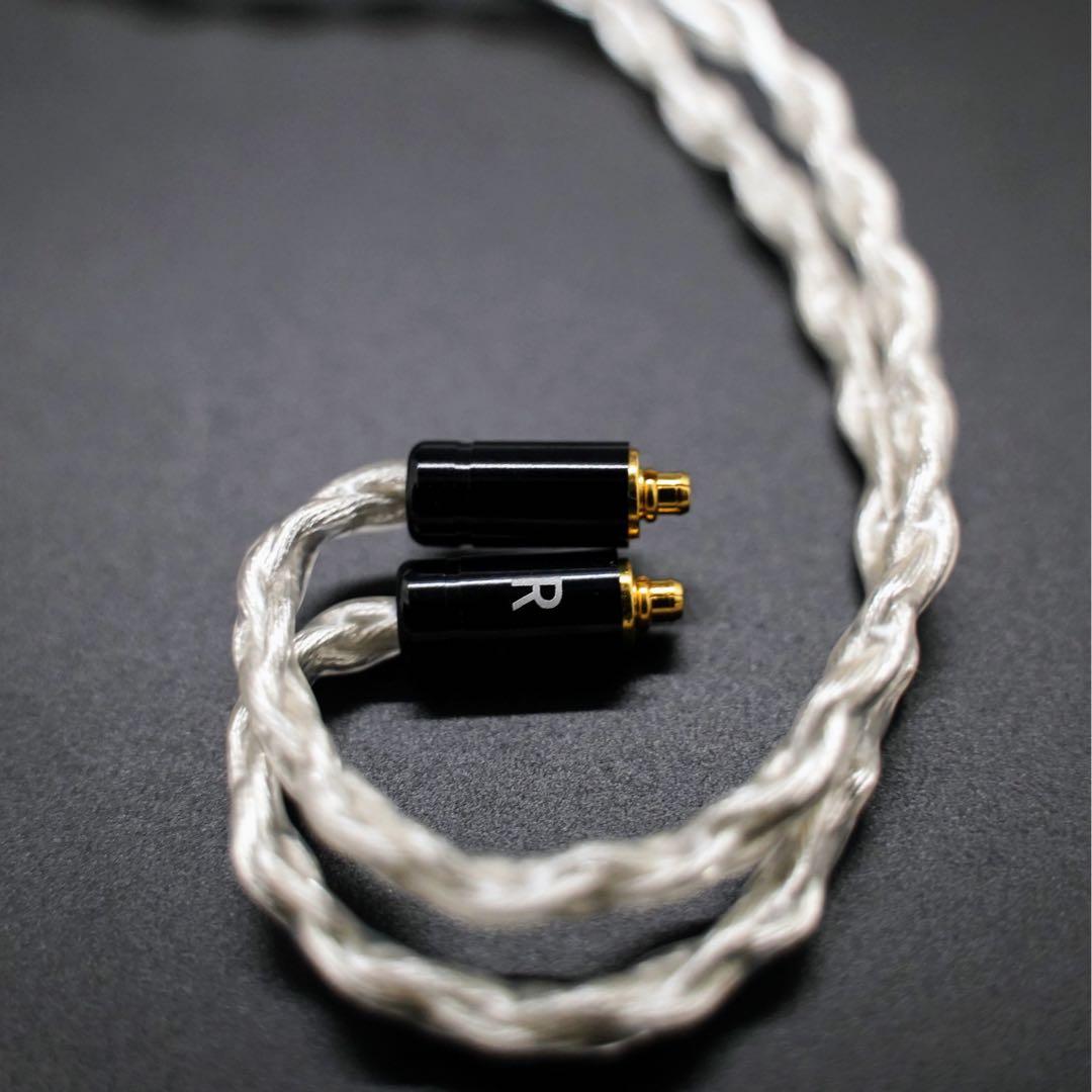 【1点のみ】銀銅合金導体 8コア1064芯 MMCX/4.4mm+イヤホン本体