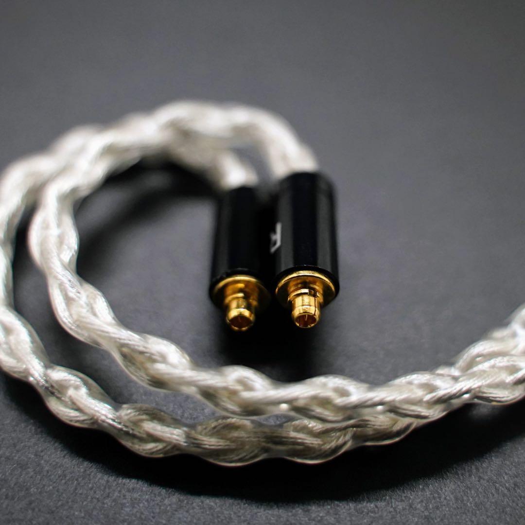 【1点のみ】銀銅合金導体 8コア1064芯 MMCX/4.4mm+イヤホン本体