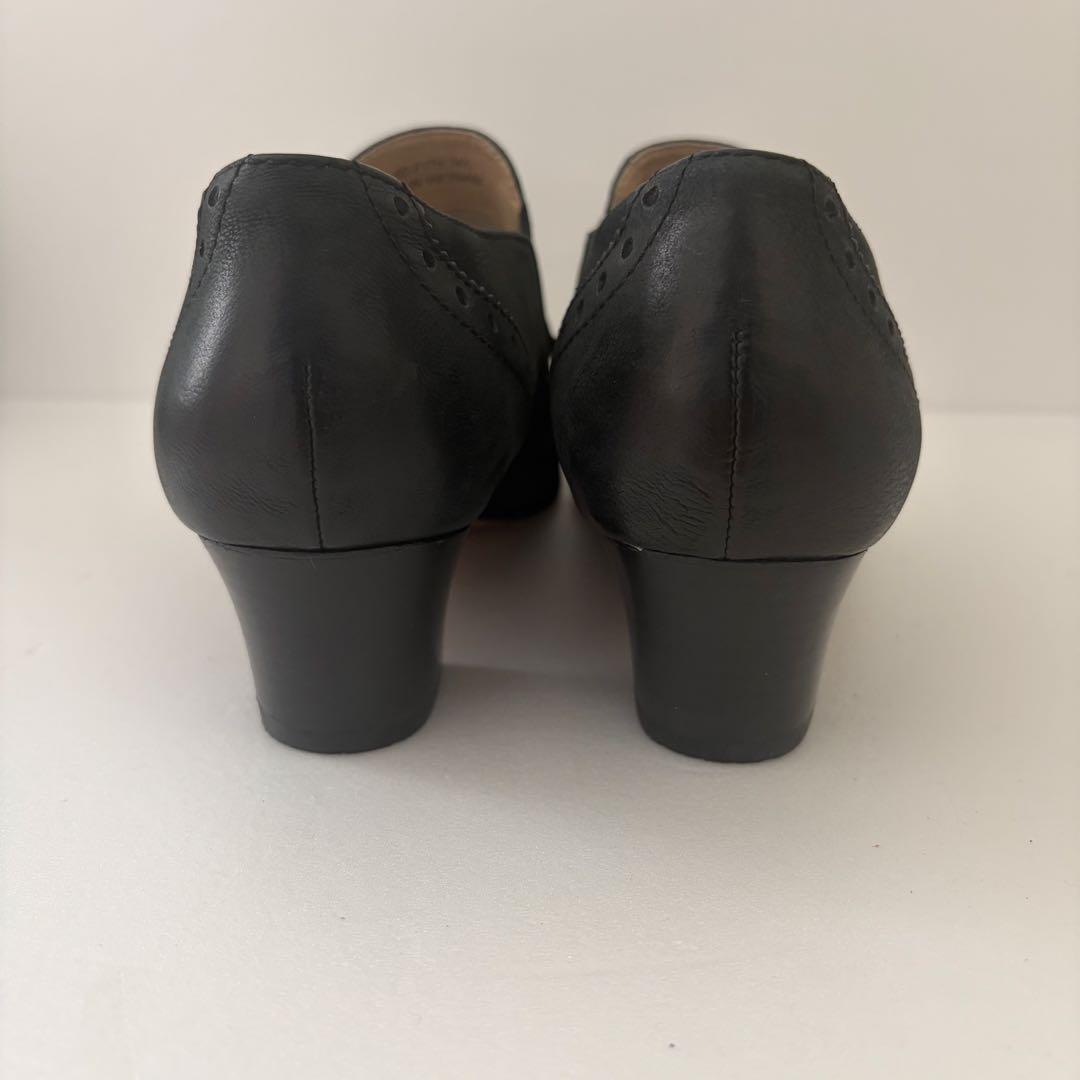 REGAL リーガル タッセル フリンジ ローファー 太ヒール 24.5cm 黒