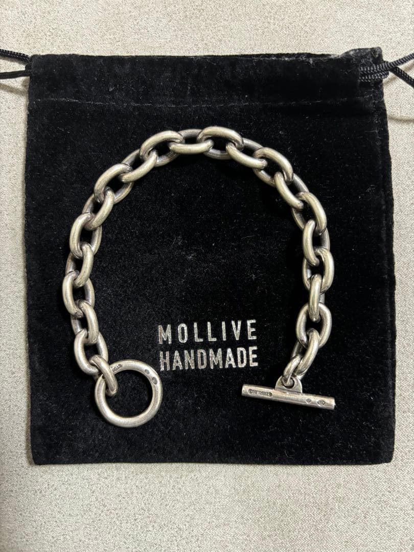 MOLLIVE ハンドメイド チェーンブレスレット