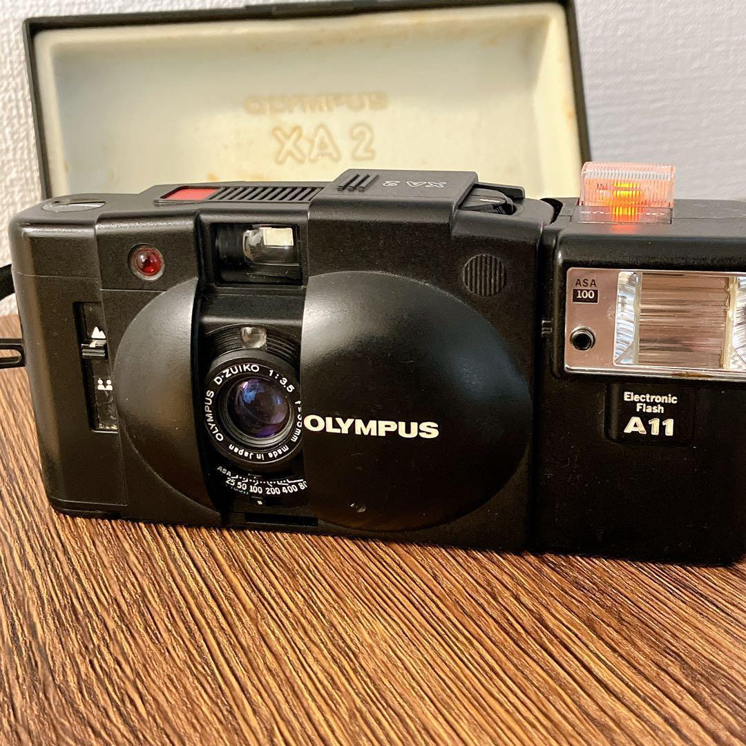 OLYMPUS XA2 A11 動作確認済　フィルムカメラ　ケース付　オリンパス
