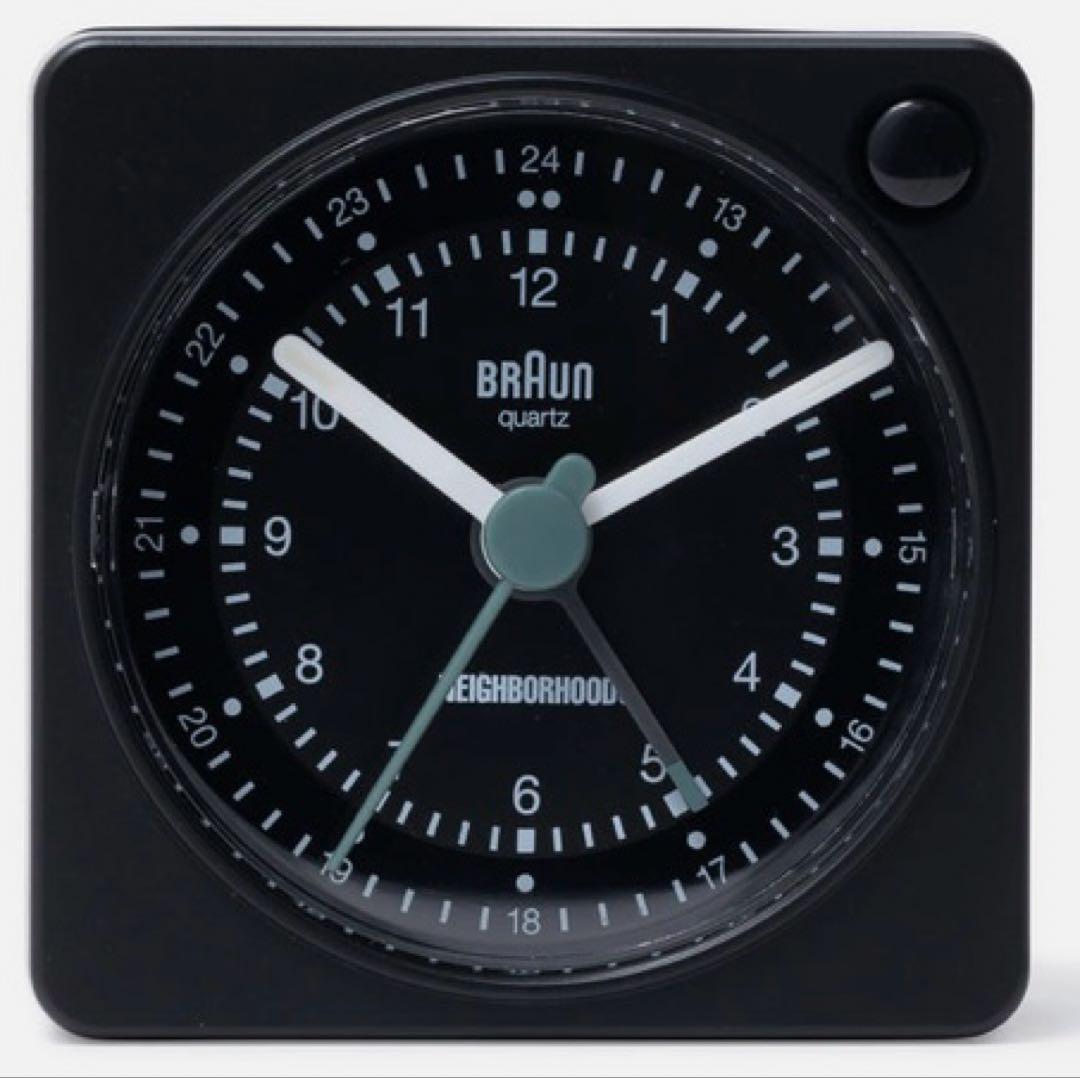 BRAUN NEIGHBORHOOD トラベルクロック ブラック