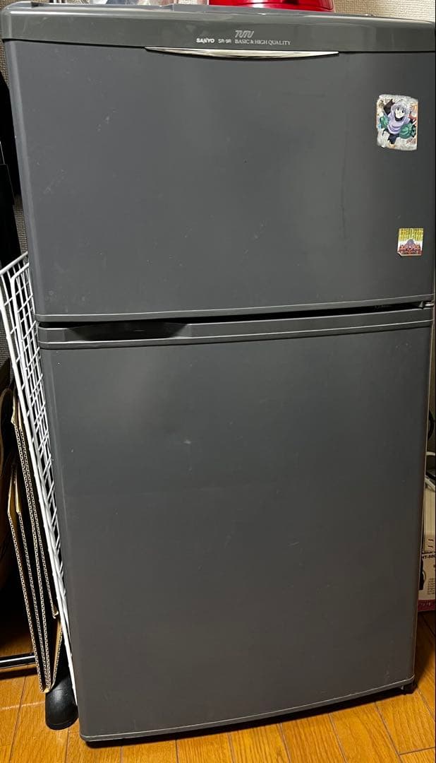 SANYO 冷蔵庫 SR-9R. グレー