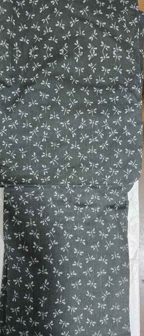 ★売り切り!! 竺仙日本橋 紬小紋蜻蛉柄浴衣 Mサイズ