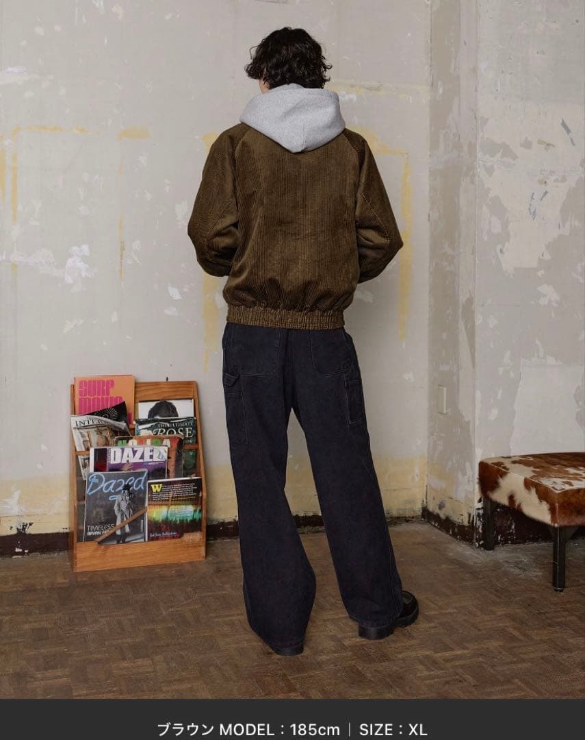 コーデュロイ スタンドネック ジャンパー
