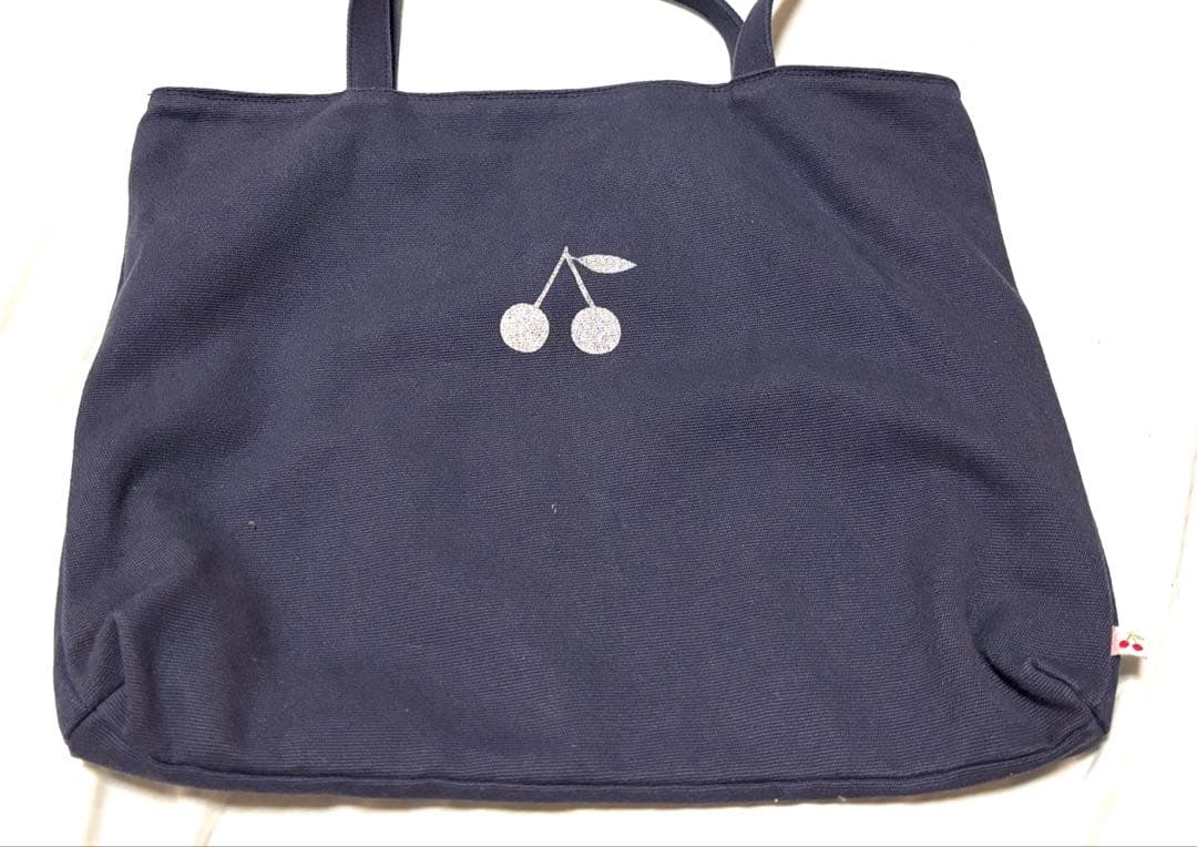 ボンポワン　トートバック　ネイビー　お受験