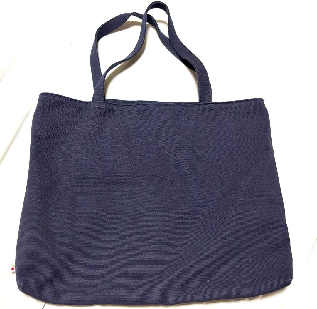 ボンポワン　トートバック　ネイビー　お受験