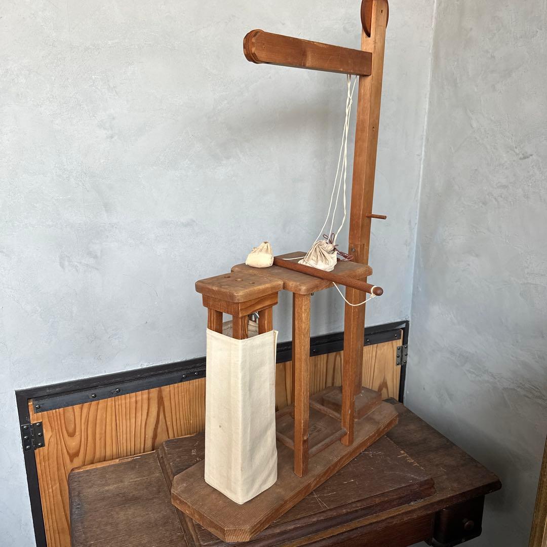 お値引き‼️組紐 角台 組台 おもり付き 古道具 ヴィンテージ