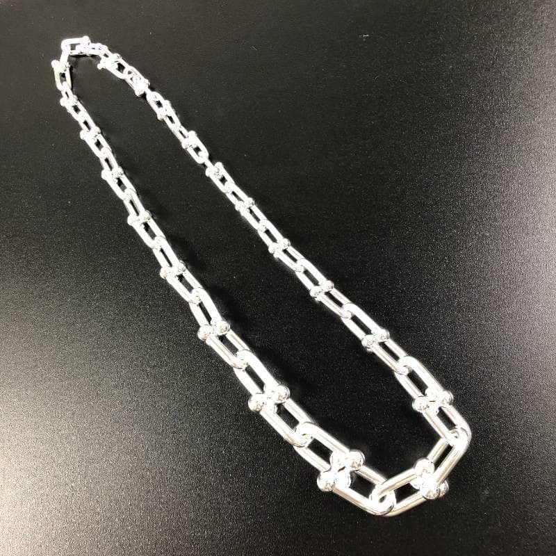 美品 ティファニー ハードウェア グラジュエイテッドリンク ネックレス