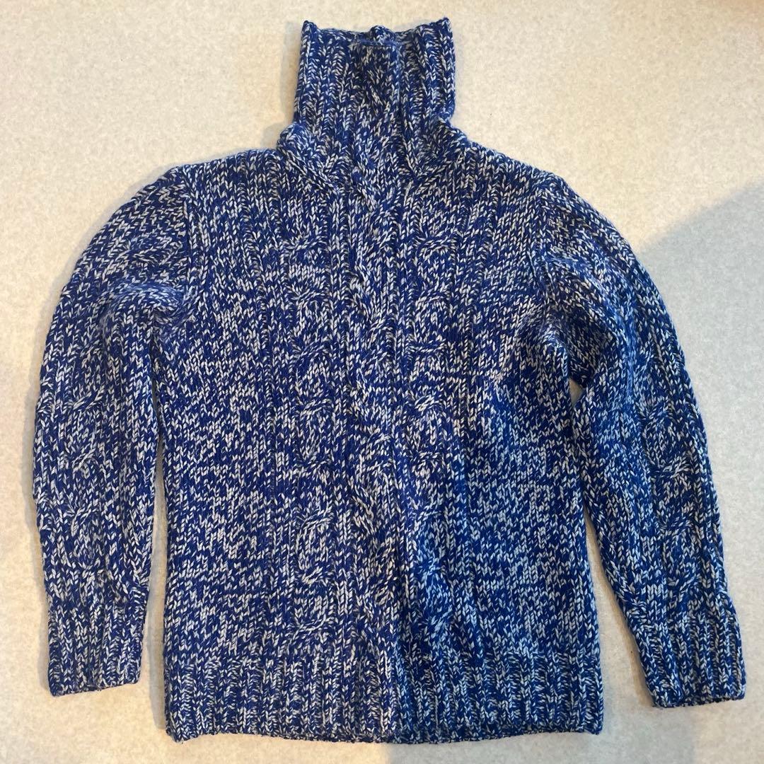 tomi3専用　TOMORROW LAND カシミア　ローゲージタートルニット