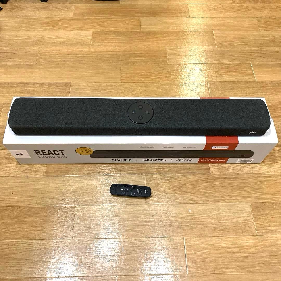 Polk Audio React サウンドバー Alexa対応 付属品完備