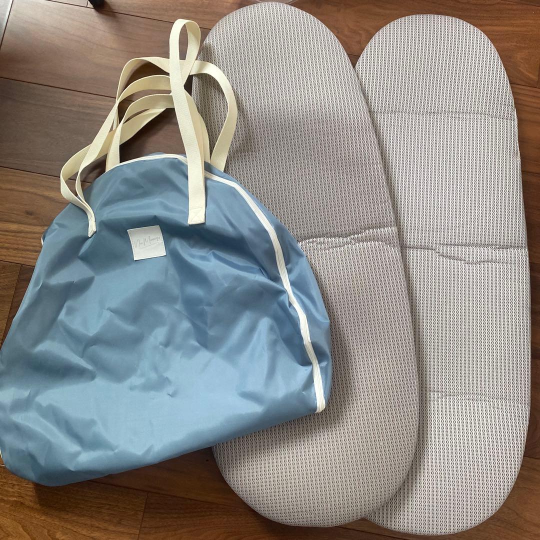 mamaism メッシュベビーベッド グレー