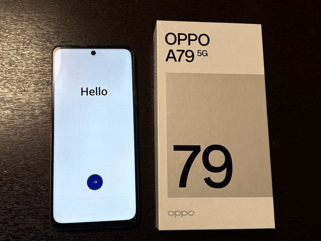 [超美品]OPPO A79 5G SIMフリー グローグリーン ⑱