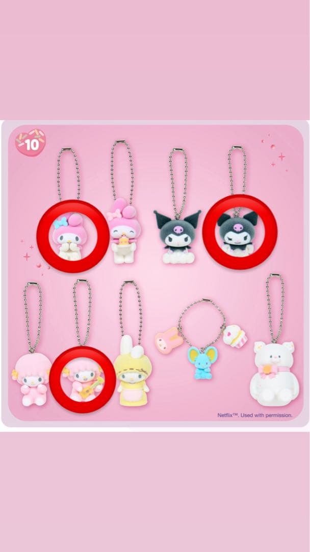 あーる出品 サンリオキャラクター ストラップ