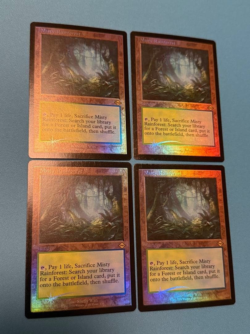 霧深い雨林　旧枠　英語foil 4枚