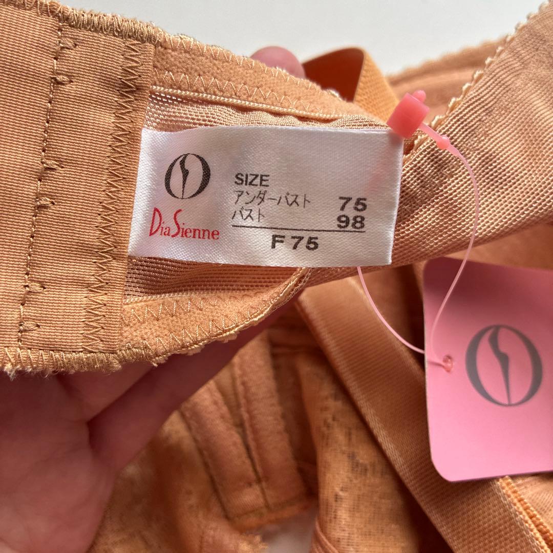 ダイアナ　フルカップブラジャー　マリーゴールド　F75 新品未使用品