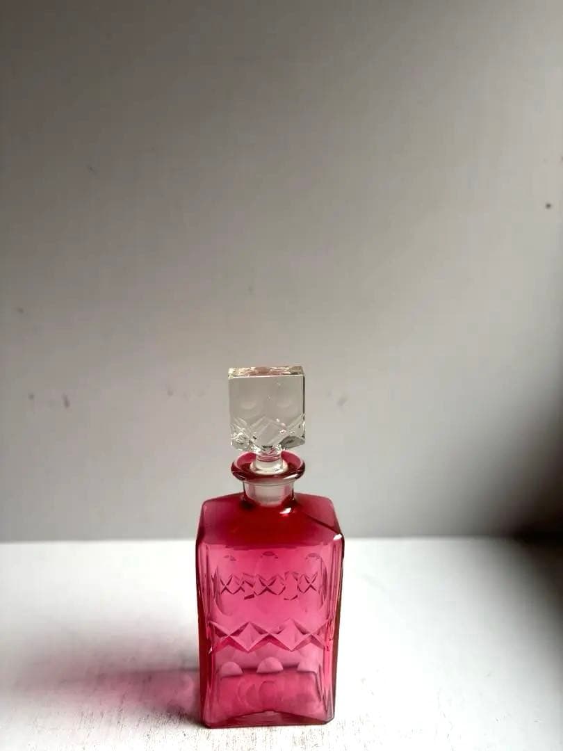 603 フランスアンティーク カットが美しいデキャンタ カラフ パリ 美品