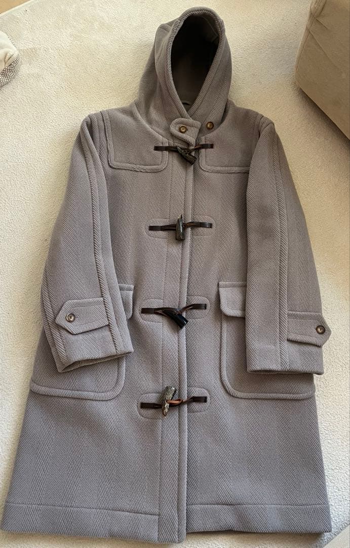 美品　OLD ENGLAND グレー ダッフルコート　size8