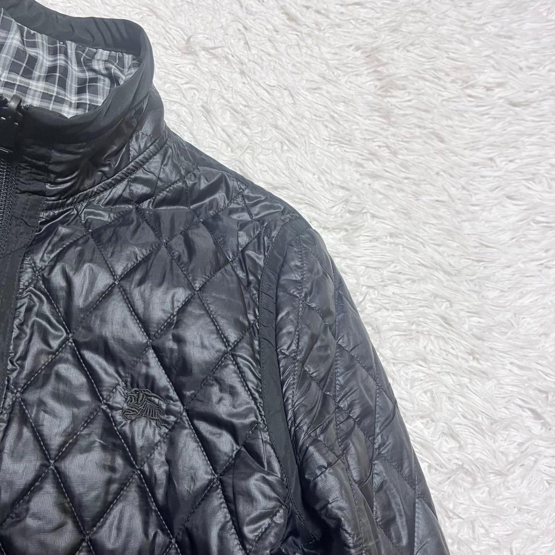 バーバリーブラックレーベル モッズコート タヌキファー キルティングライナー付き