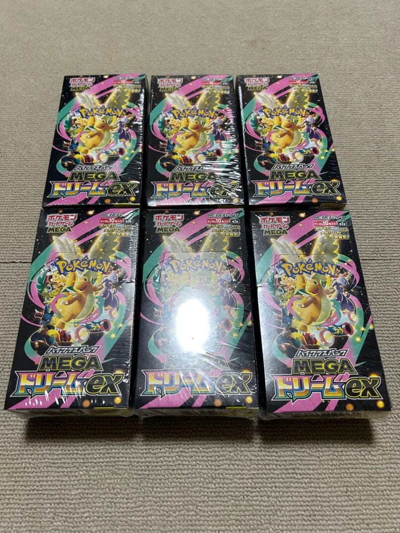 MEGAドリームex 6box 未開封　シュリンク付き