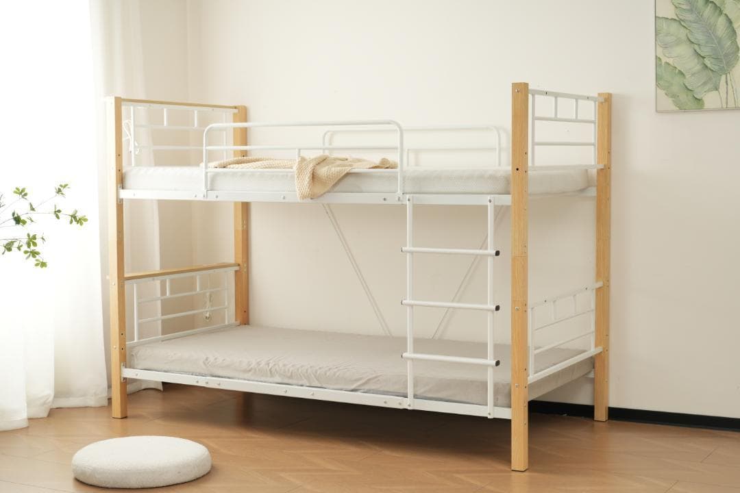 【高さ150cm】ロフトベッド パイプベッド シングル ロータイプ 分割可能