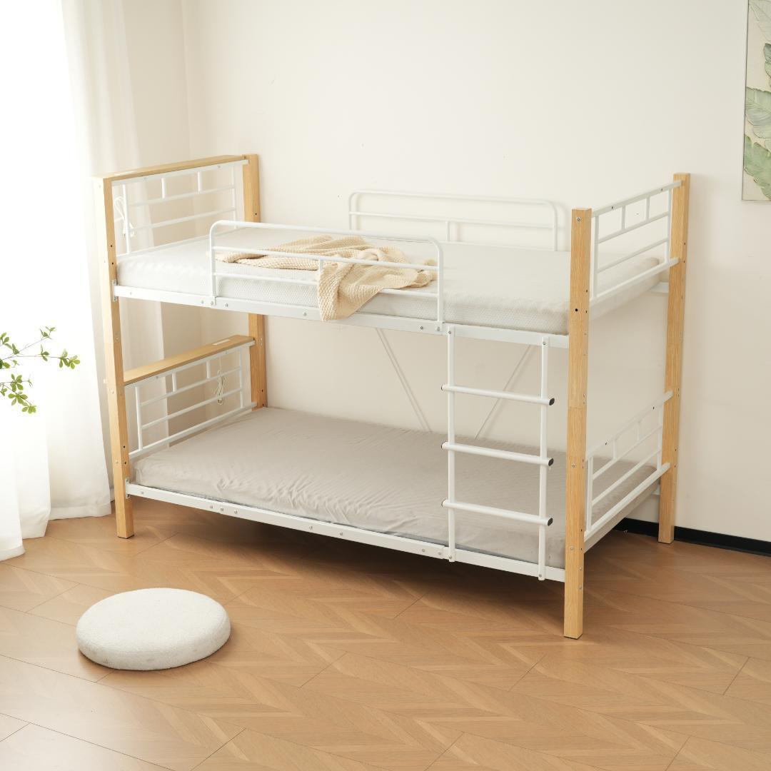 【高さ150cm】ロフトベッド パイプベッド シングル ロータイプ 分割可能