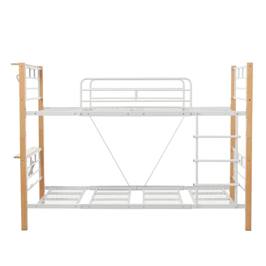 【高さ150cm】ロフトベッド パイプベッド シングル ロータイプ 分割可能