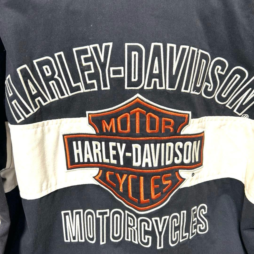 【美品】ハーレーダビットソン　レーシングジャケット　古着　ヴィンテージL