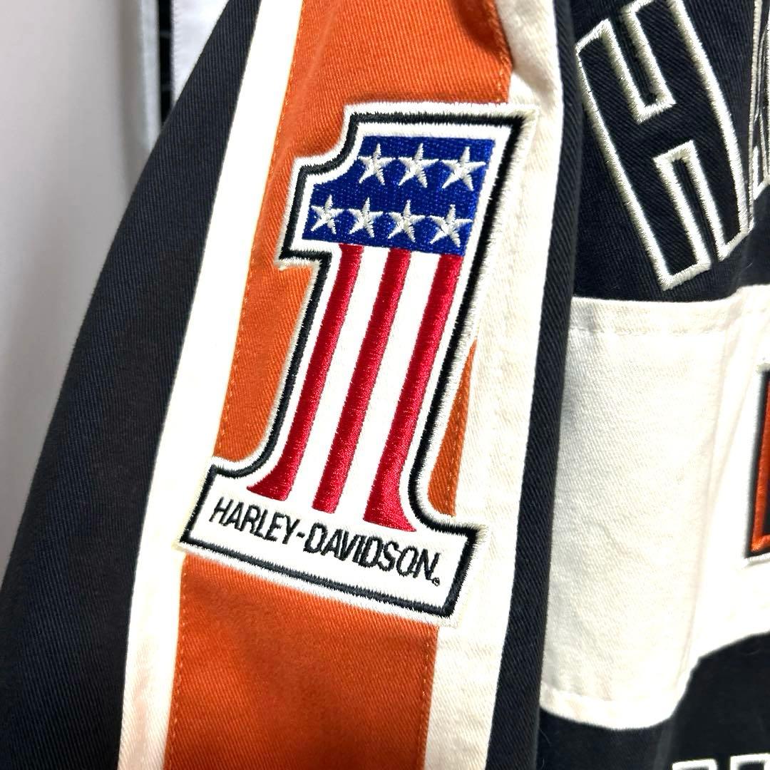 【美品】ハーレーダビットソン　レーシングジャケット　古着　ヴィンテージL