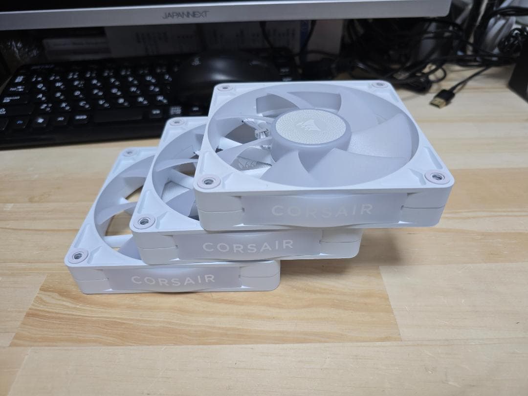 CORSAIR iCUE LINK RX120 RGBファンｘ３個