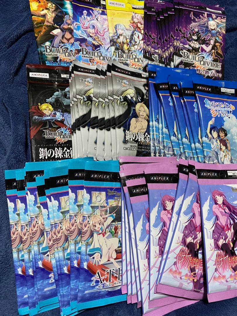 ビルディバイド 品薄な物語シリーズやATRI含む未開封10種55パックセット