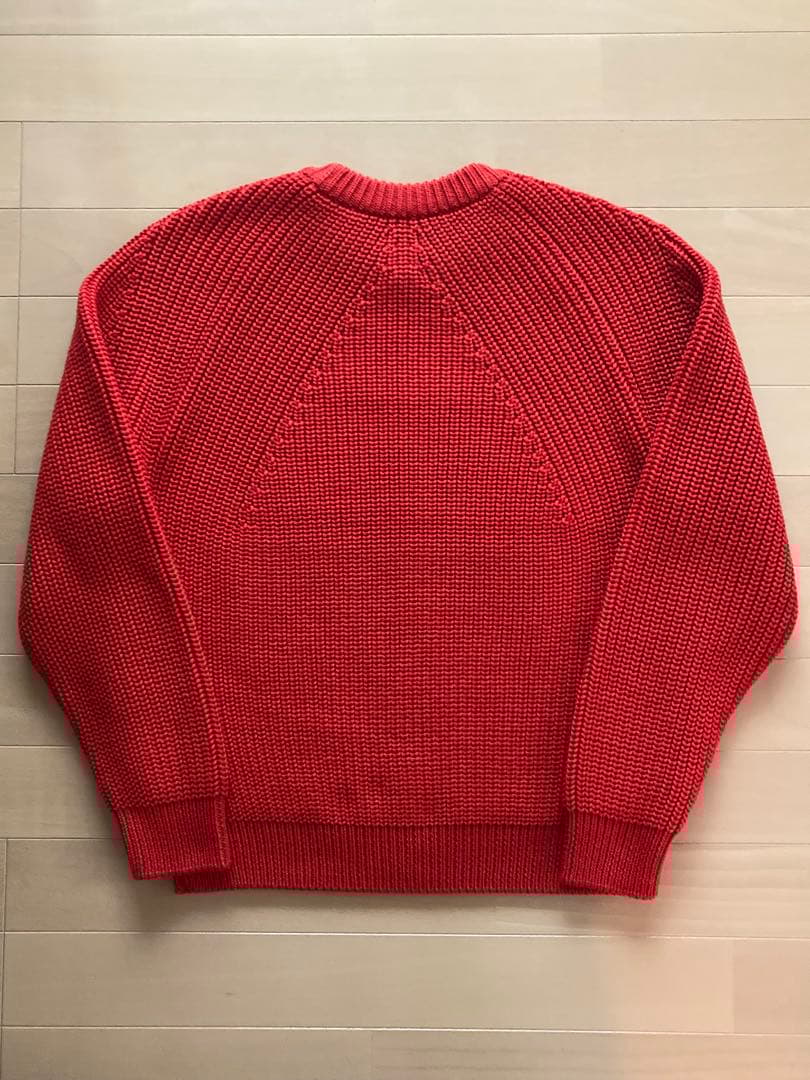 BATONERバトナー　シグネチャークルーネックニットVERMILLION