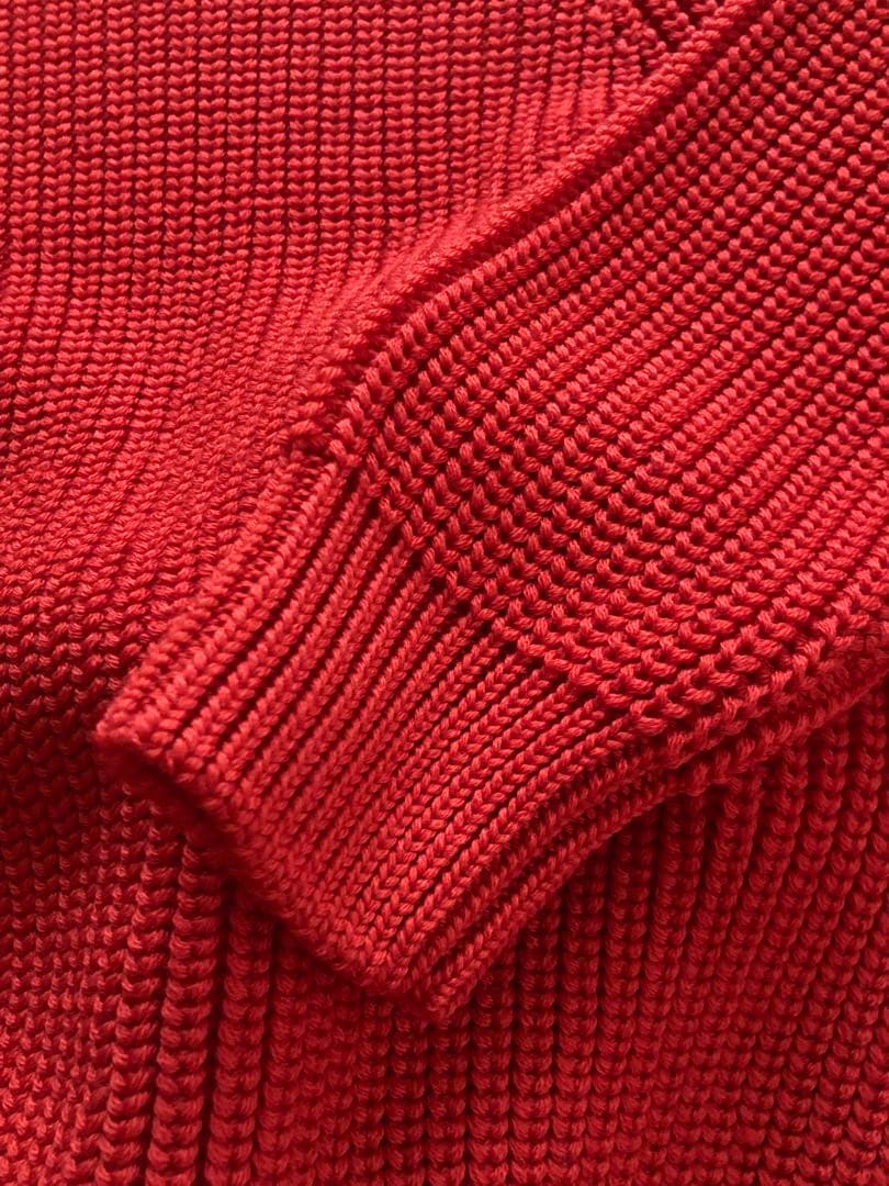 BATONERバトナー　シグネチャークルーネックニットVERMILLION