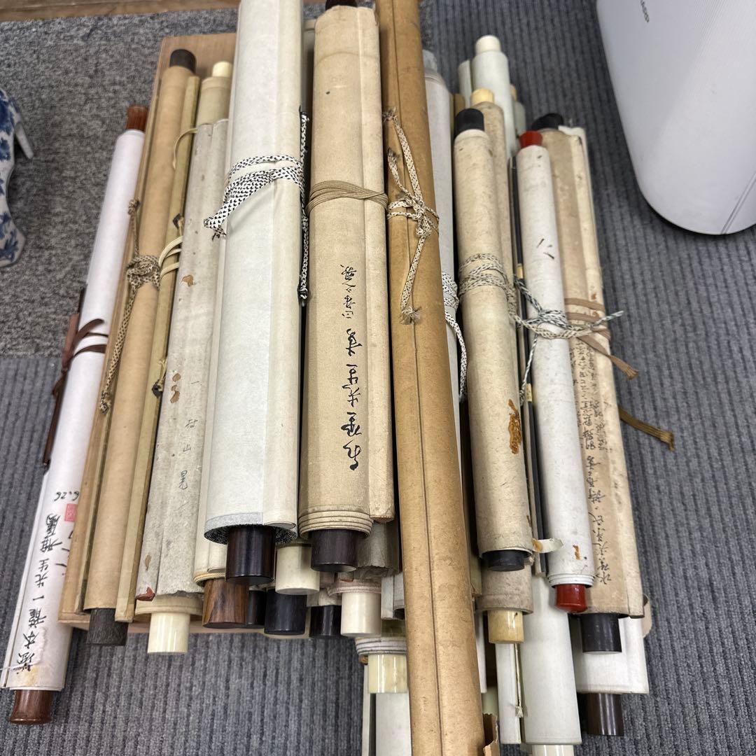 掛軸，掛け軸 ，漢字，畫，掛軸セット30点まとめ